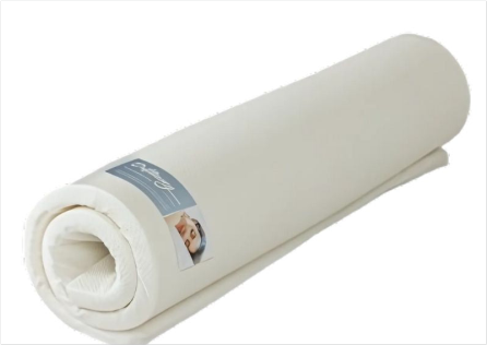 Rolled memory foam mattress topper for added comfort and pressure relief